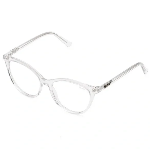 QUAY All Nighter Blue Light Glasses Crystal Clear Frame Bluelight Blocking Lens